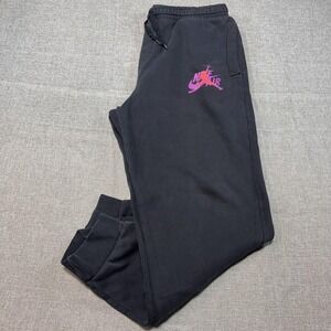Jordan Sweatpants Mens Large Black Fleece Joggers Air Jordan Jumpman BV6008-011